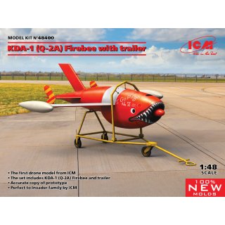 1:48 Q-2A (KDA-1) Firebee with trailer (1 airplane and trailer)