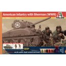 1:72 American Infantry with Sherman WW2 (Model-Set)