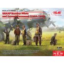 1:48 USAAF Bomber Pilots and Ground Personnel (1944-1945) (100% new molds)