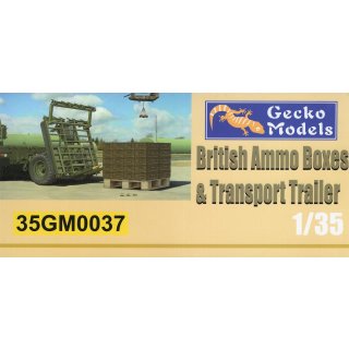 1:35 British Ammo Boxes & Transport Trailer