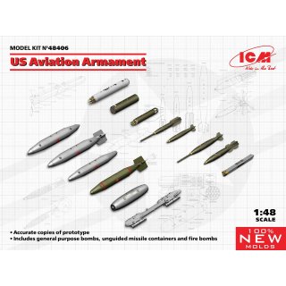 1:48 US Aviation Armament (100% new molds)