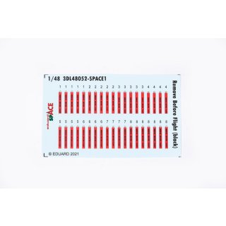 1:48 Space – 3D Decals "Remove before Flight" black