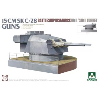 1:72 15cm SK C/28 Guns Bismark Bb II / Stb II Turret