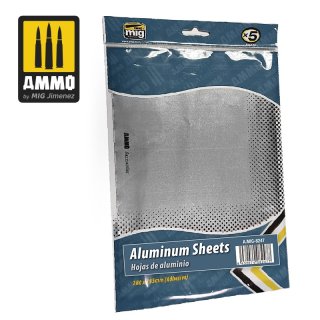 Aluminium Sheet (280x195mm) selbstklebend (5 Blatt)