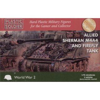 1:72 Allied Sherman M4A4 and Firefly Tank