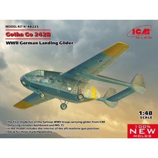 1:48 Gotha Go 242B, WWII German Landing Glider (100% new molds)