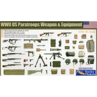 1:35 WW2 US Paratroops Weapon &amp; Equipment