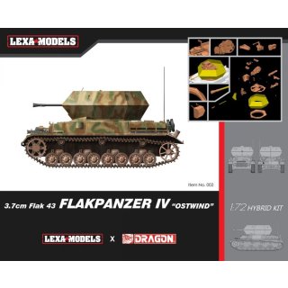 1:72 3,7cm Flak43 Flakpanzer IV "Ostwind" (Hybrid Kit)
