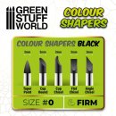 Modellierpinsel - Colour Shaper - Gr&ouml;sse 0 - schwarze FIRME