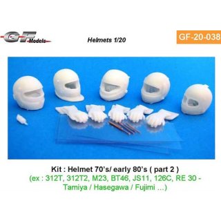 1:20 Formel 1 Helme,Handschuhe..