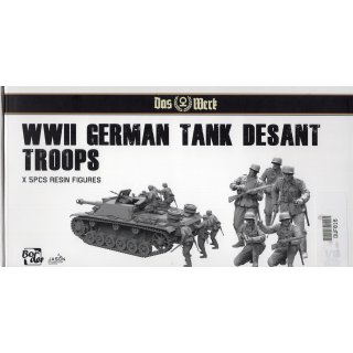 1:16 WW2 German Tank Deasant Troops (5 Figuren)