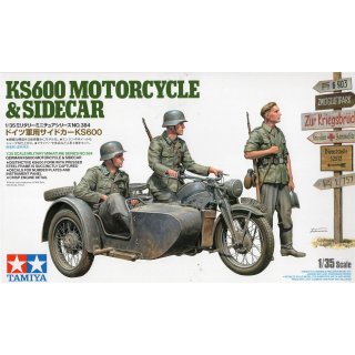 1:35 German KS600 Motorcycle & Sidecar
