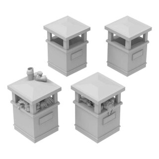 M&uuml;lleimer Aussenbereich quadratisch 1:48