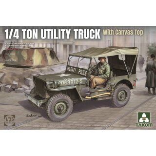 1:35 1/4 Ton Utility Truck with Canvas Top