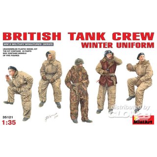 1:35 Britische Panzer Crew in Winteruniform