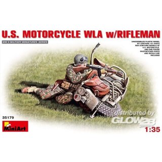 1:35 U.S.Motorcycle WLA with Rifleman
