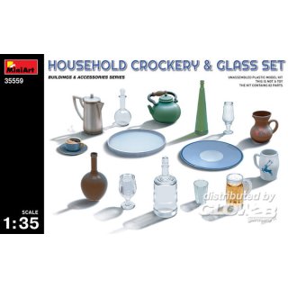 1:35 Household Crockery &amp; Glass Set