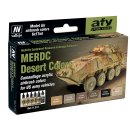 Farbset, MERDC W&uuml;stentarnung US Armee, 6 x 17 ml