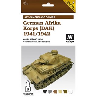 Model Color Set German Afrika Korps (DAK) 1941/42  (6 x 8ml)