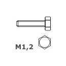 Schrauben M 1,2 x 4mm  (20 St&uuml;ck)