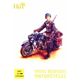 1:72 Deutscher Soldat m. Motorrad WWII