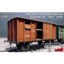 1:35 Railway Covered Goods Wagon 18 t "NTV"Ty 