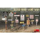 1:35 Allied Road Signs WWII. European Theatre of Operations