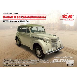 1:35 Kadett K38 Cabriolimousine,WWII German Staff Car