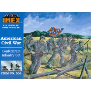 1:72 American Civil War Confederate Infantry Set