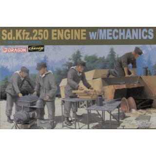 1:35 Sd.Kfz.250 Engine w/ Mechanics