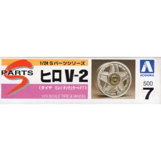 1:24 Felgensatz & Reifen Hiro V2 Pirelli P7