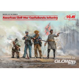 1:35 American Civil War Confederate Infantry