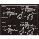 1:35 M4/M203&amp;M4A1  AR-15/M16/M4 Family (4guns)
