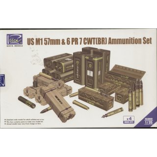 1:35 Ammunition Set US M1 57mm & 6 PR 7 CWT (BR)