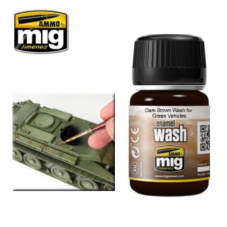 Wash - Dark Brown for Green Vehicles - 35ml