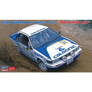 1:24 Nissan Bluebird 4Door Sedan SSS-R (U12) 1988 All Japan Rally